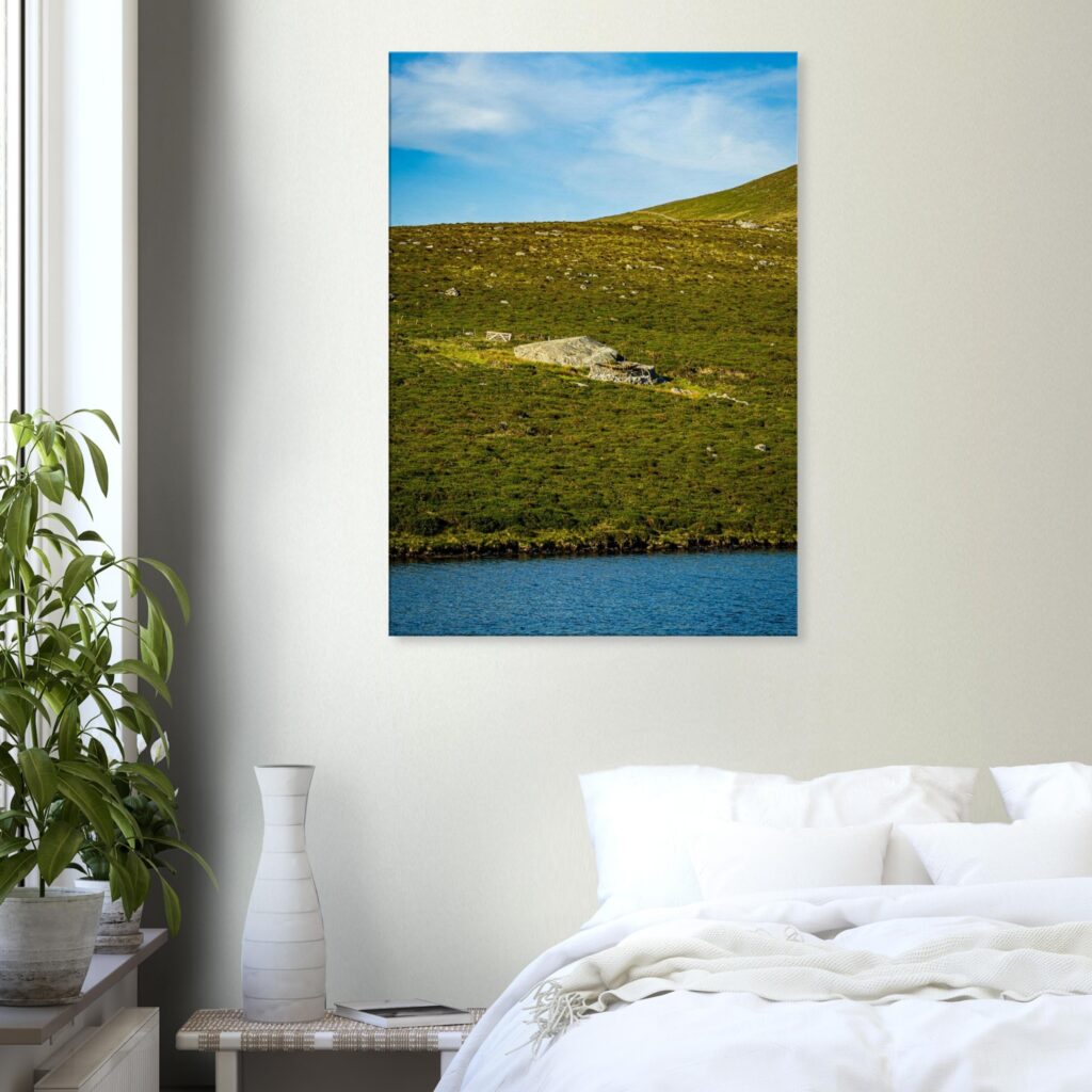 Llyn Cwm DulynShepards Hut In The Welsh Hills Overlooking A Lake