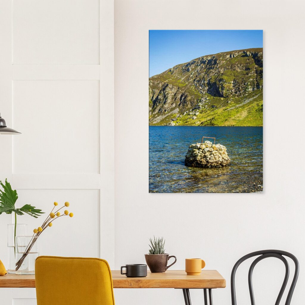 Structures Built In Llyn Cwm Dulyn Crystal Clear Lake