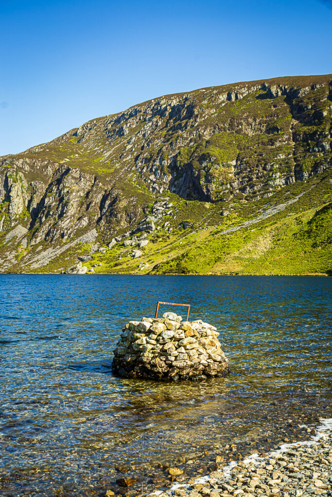 Structures Built In Llyn Cwm Dulyn Crystal Clear Lake