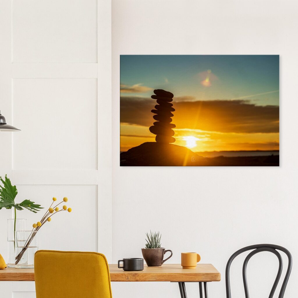 Dinas Dinlle Beach Sunset and Rock Stack
