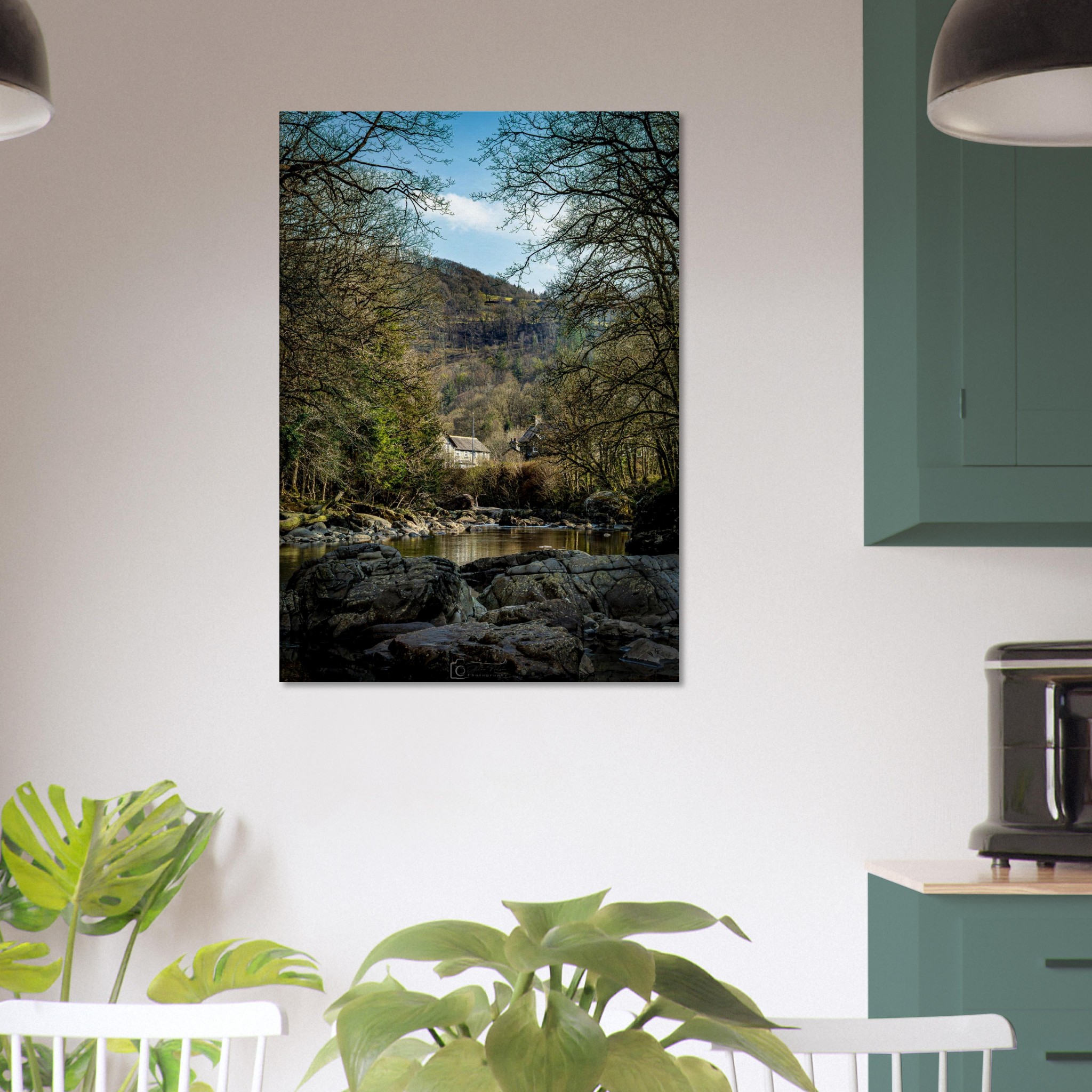 Afon Llugwy Landscape Canvas Print