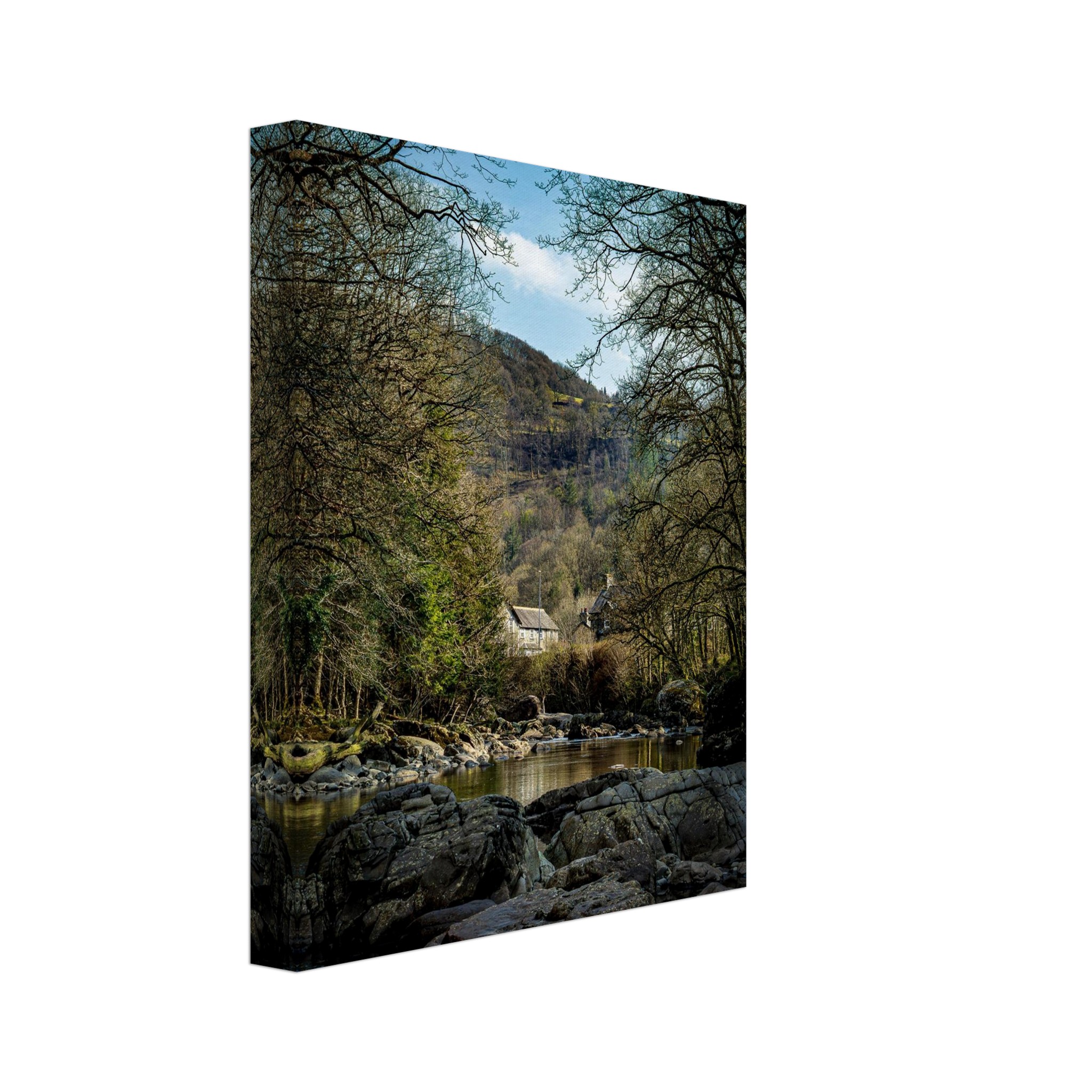 Afon Llugwy Landscape Canvas Print