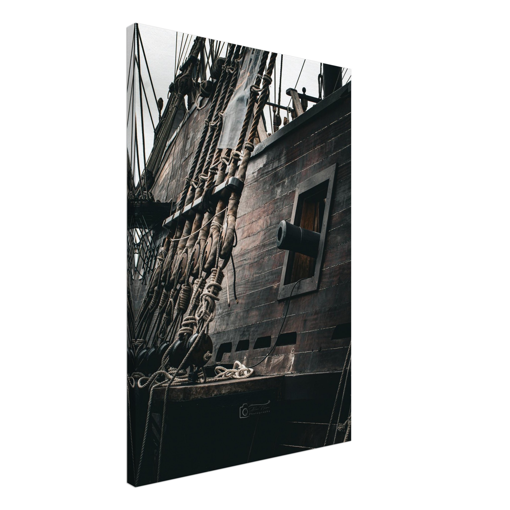 Galeon Andalucia Ship Cannon Ports and Rigging