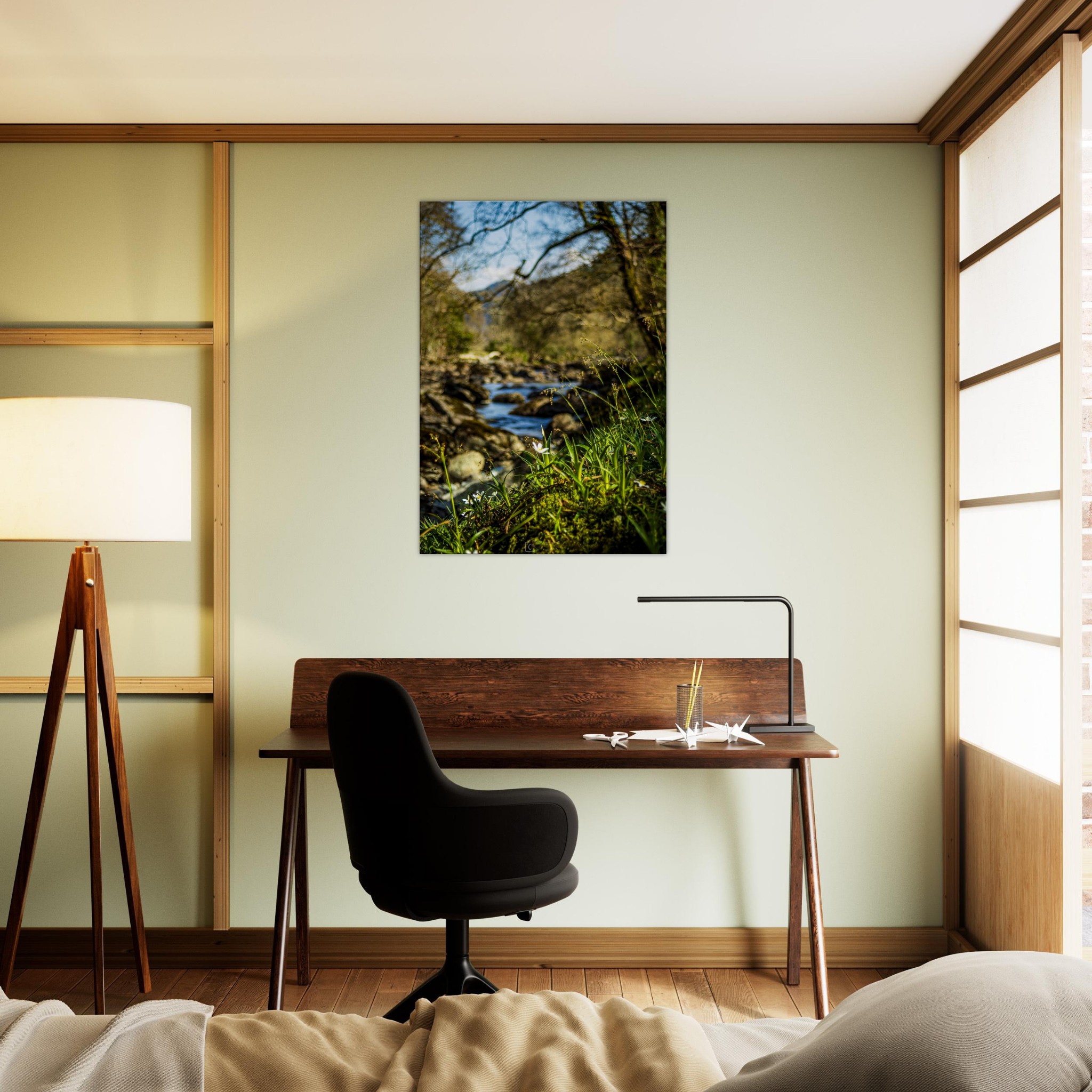 Daisies Overlooking Miners Bridge Canvas Print