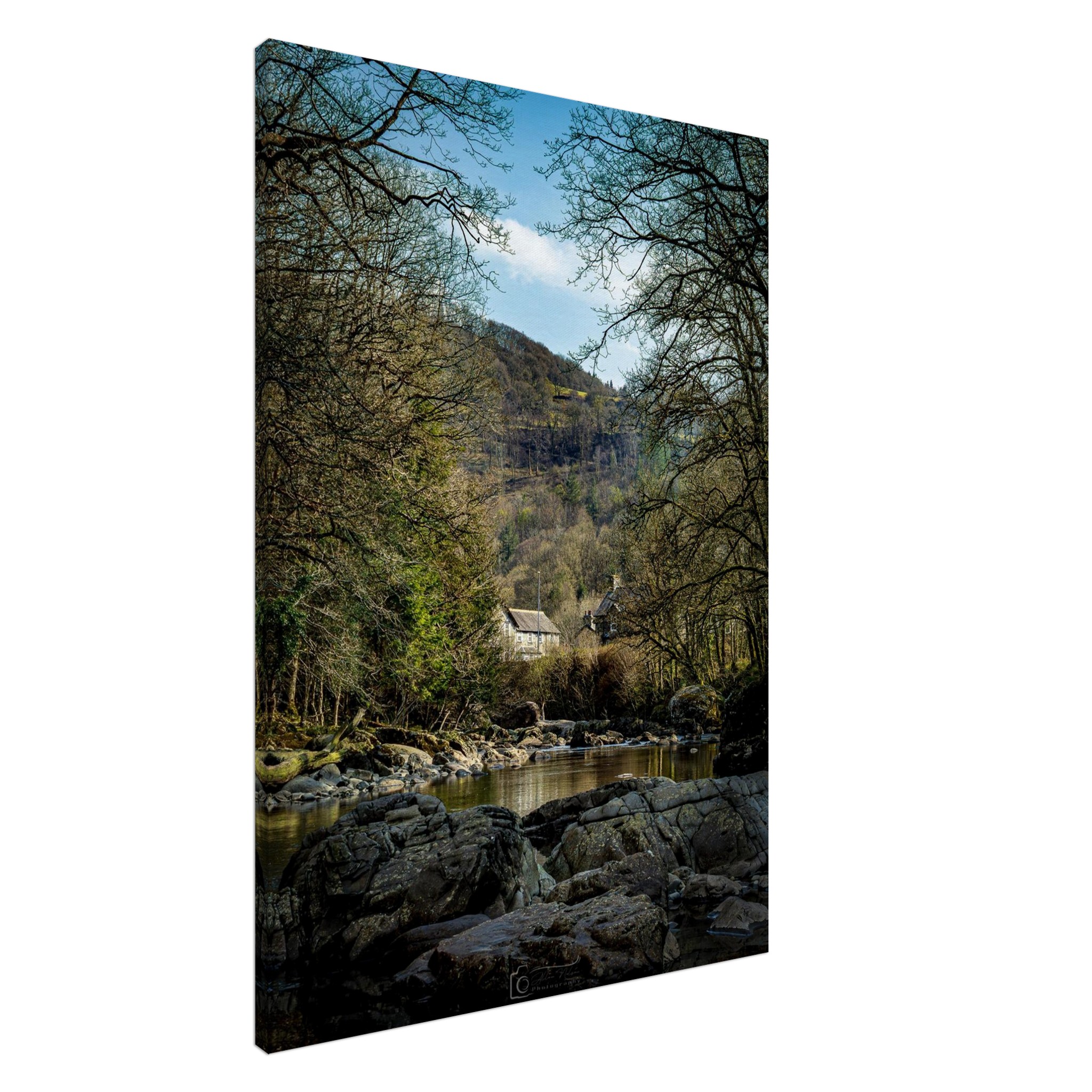 Afon Llugwy Landscape Canvas Print
