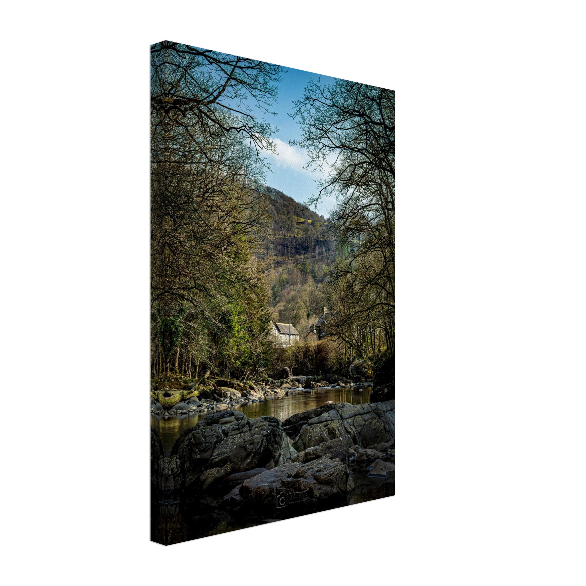 Afon Llugwy Landscape Canvas Print