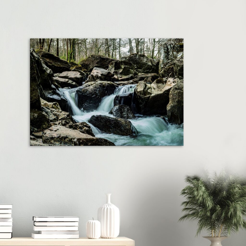 Afon Llugwy Torrent Waterfalls Canvas Print