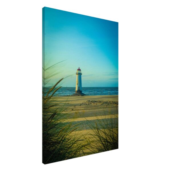 Point of Ayr Lighthouse Blue Sunset Rays