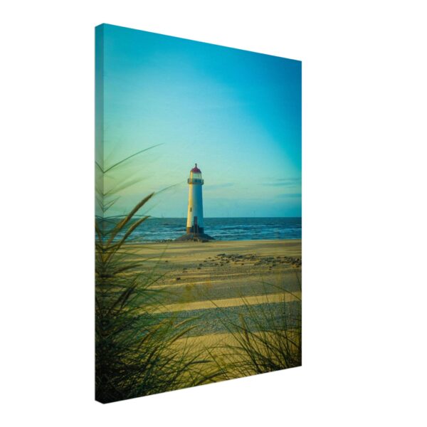 Point of Ayr Lighthouse Blue Sunset Rays
