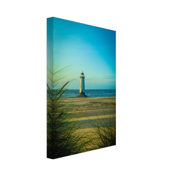 Point of Ayr Lighthouse Blue Sunset Rays