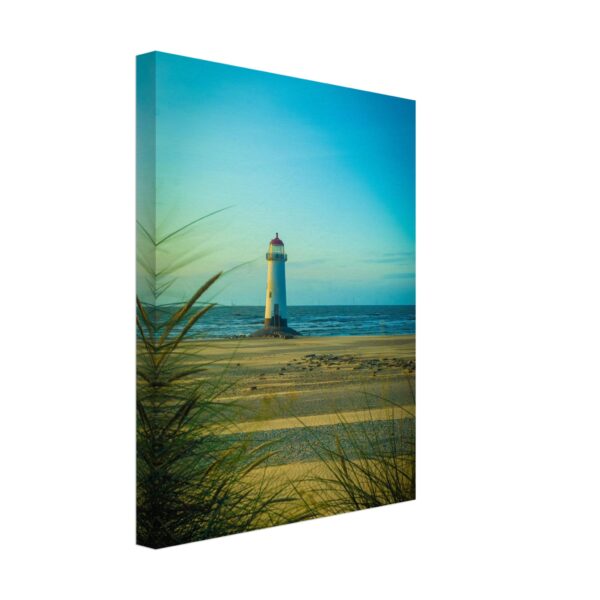 Point of Ayr Lighthouse Blue Sunset Rays