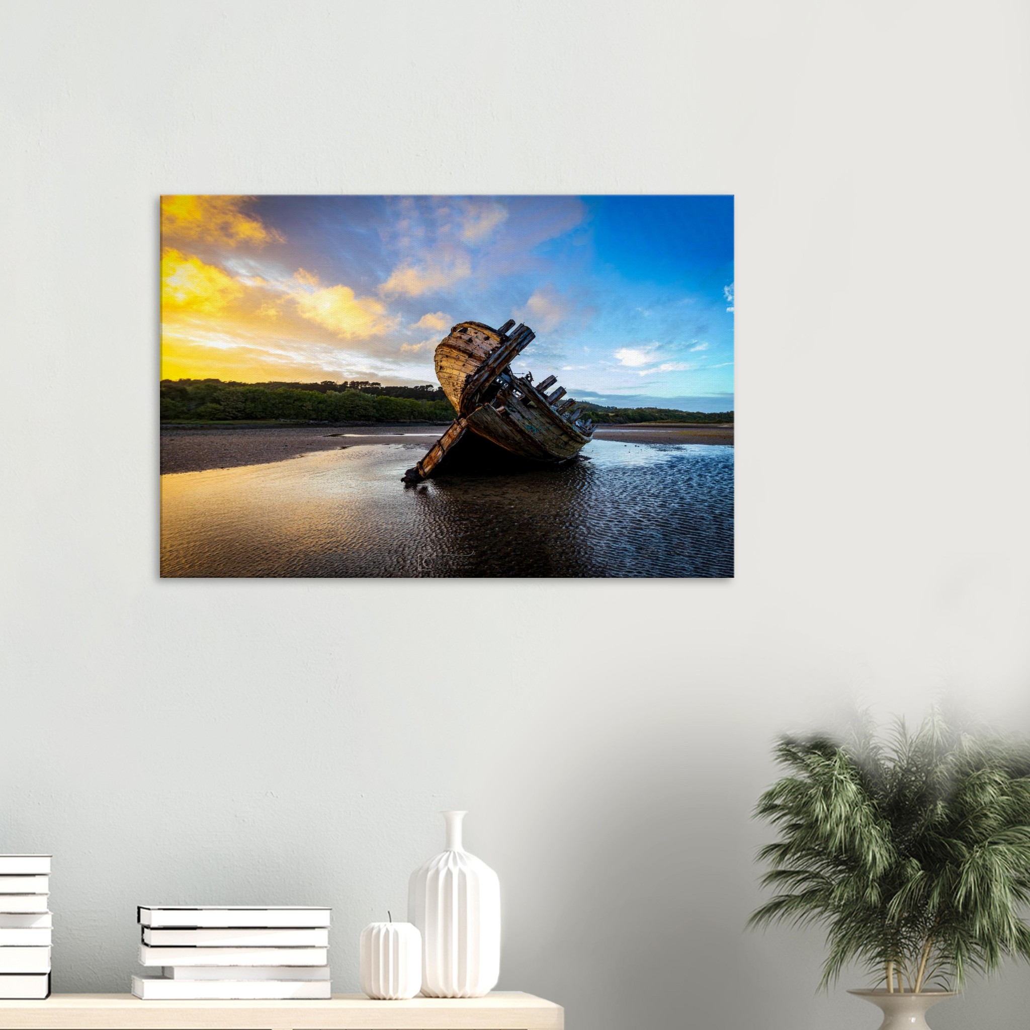 Golden Glory of the Manx Rose Sunset