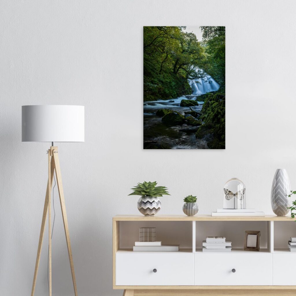 Curtain of Flowing Water at Ceunant Mawr