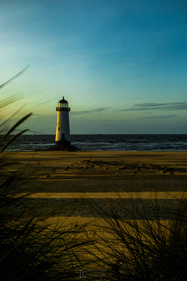 Point of Ayr Lighthouse Sun Rays