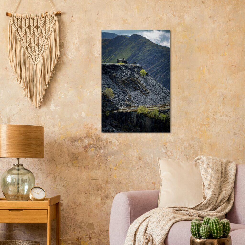 Dinorwic Quarry Mountain Valley Landscape