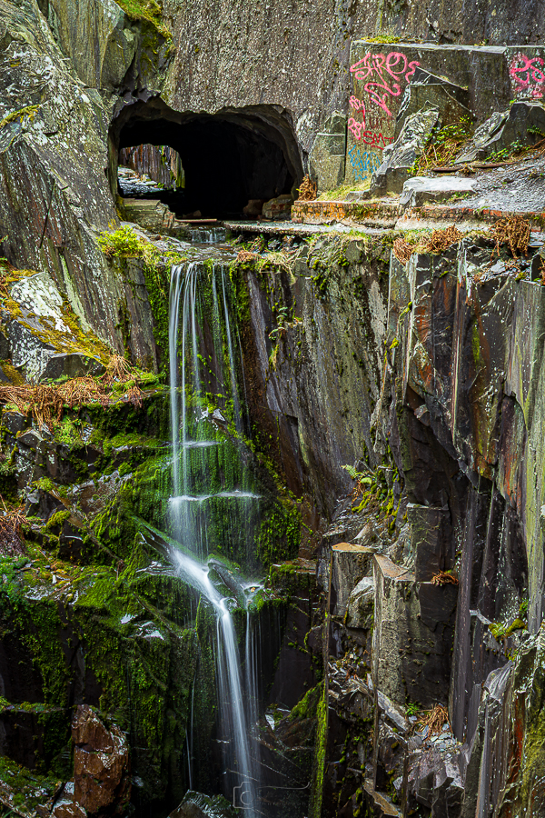 Secret Waterfall of Dinorwic Quarry
