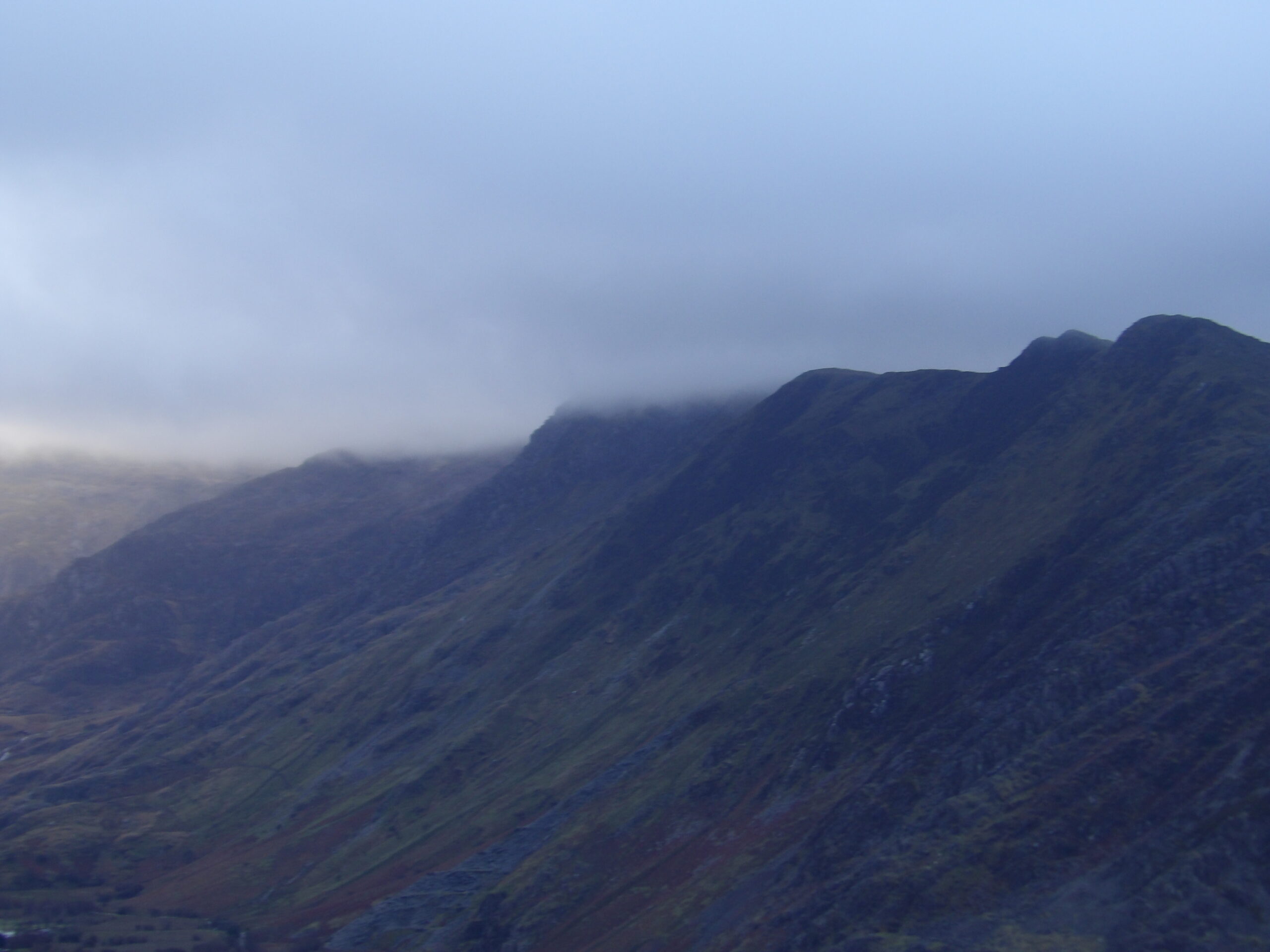 Mists of Snowdonia Mountains From Dinorwig Quarry