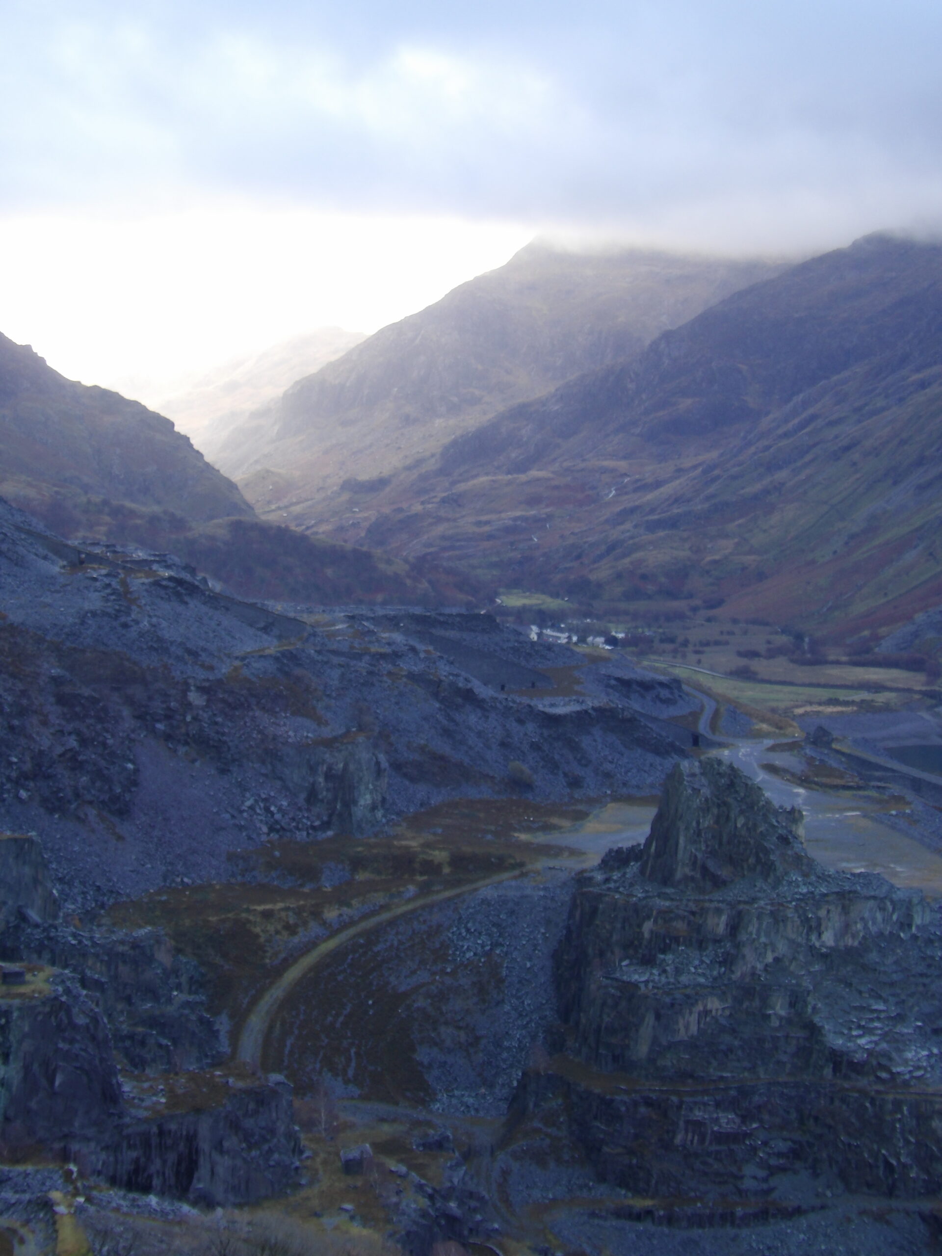 Sunrising Through Dinorwig Quarry