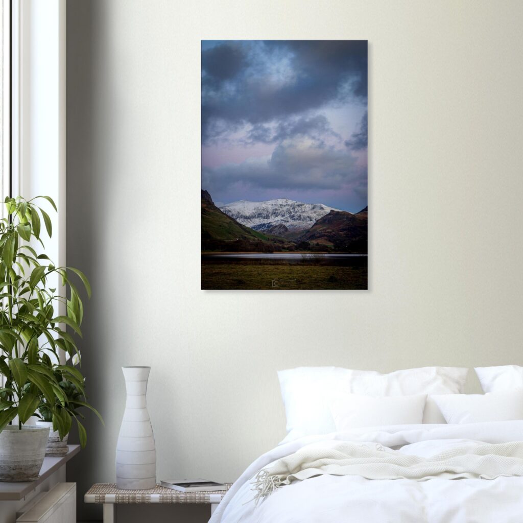 Winter Snow Sprinkles On Snowdonia