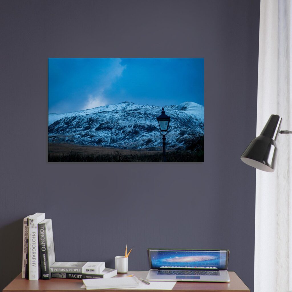 Snowcapped Snowdonia Mountain Range