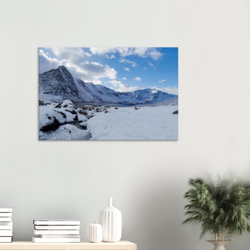 Snowcapped Landscape of the Mighty Tryfan