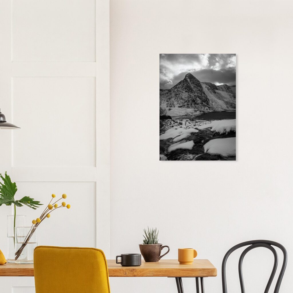 Snowcapped Mighty Tryfan Canvas Wall Art Print
