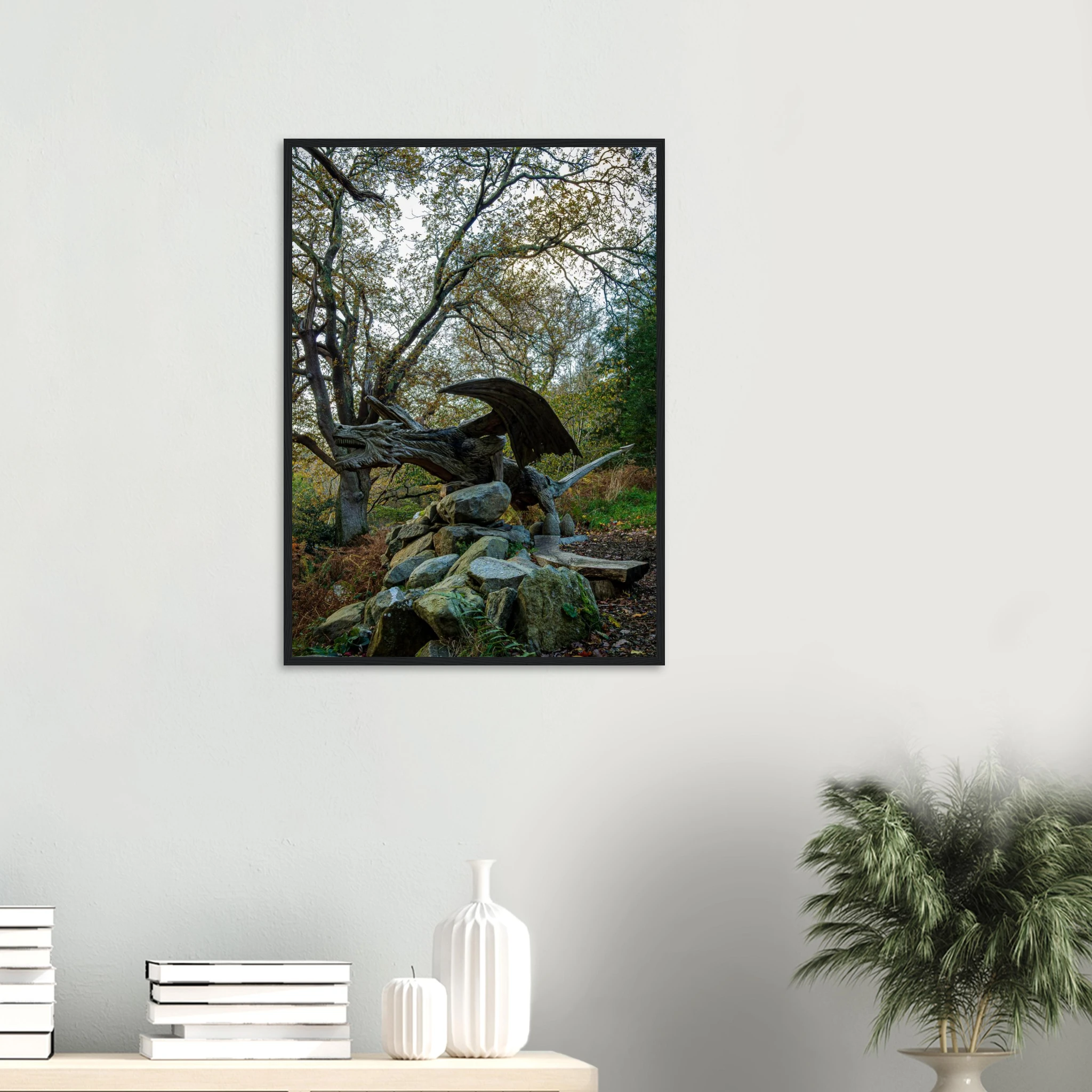Rising Power Of Dragon of Bethesda - Framed Photograph