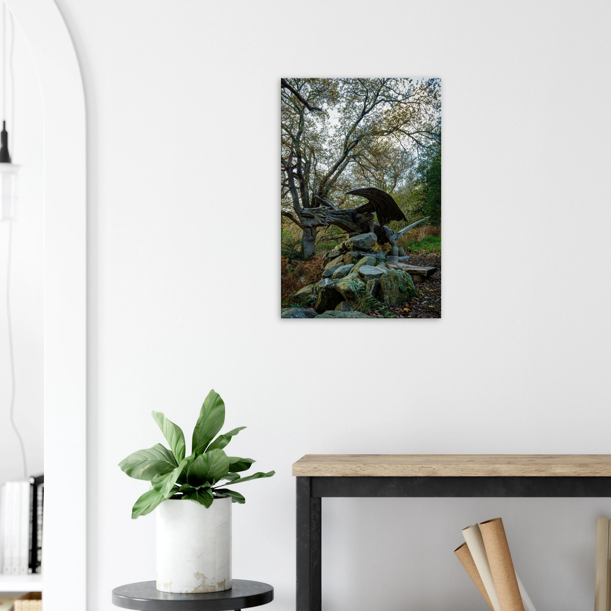 Rising Power Of Dragon of Bethesda - Fine Art Poster